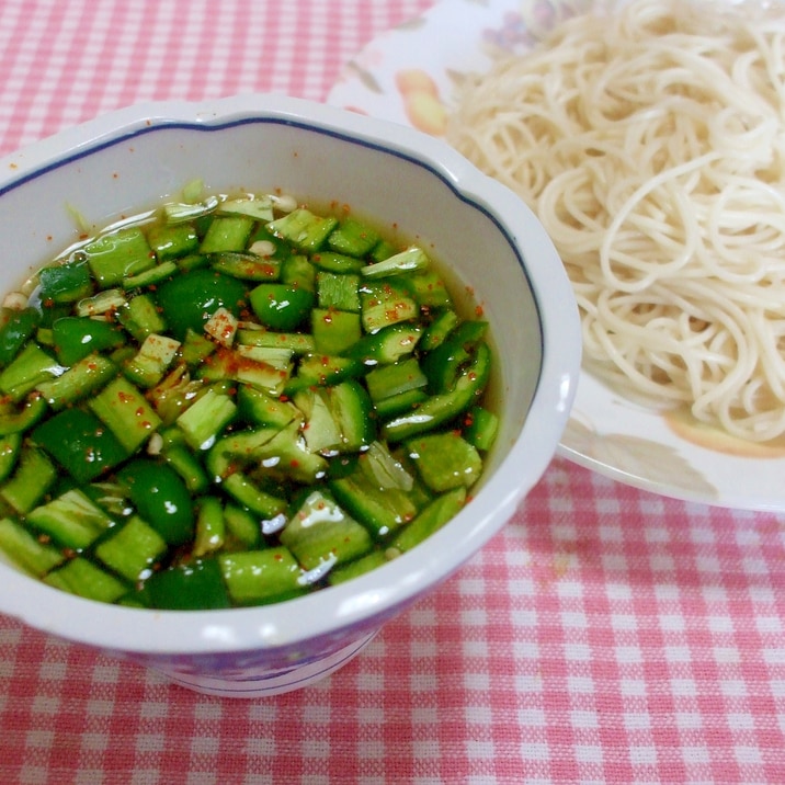 ピーマン好きの❤そうめんのつけだれ❤